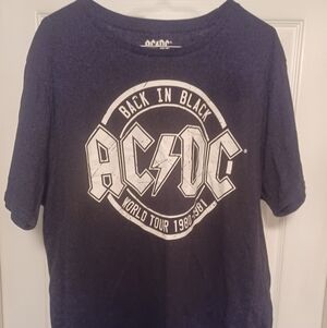 AC/DC  Back in Black Tour Tee .